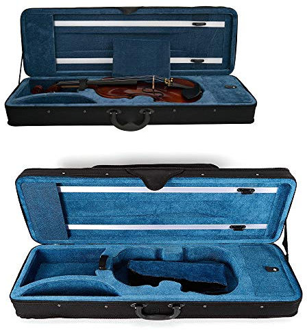 SHIOUCY 4/4 Geige Koffer Violine Case Geigenkasten Violinenkoffer mit Rucksackriemen