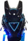 XJKLBYQ Punk LED Cyberpunk Helmet Mask with LED Light