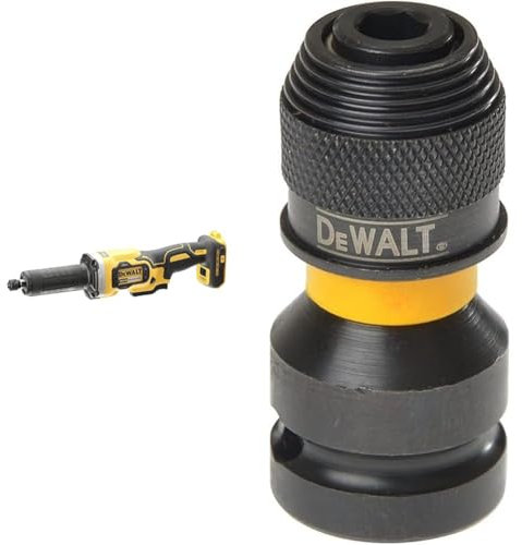 DEWALT DCG426N-XJ DCG426N-XJ-Amoladora recta escobillas XR 18V sin cargador/batería, 18 V, Yellow/Black, 125mm + Suitable Power Tool Accessory