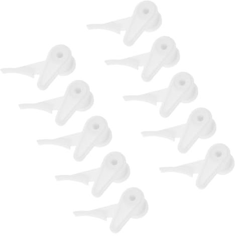 DECOMELODY 10stücke Kunststoff Deckenlampen Clips Für Installation Von Lampenschirmen Fixierung Von Einbauleuchten Weiße Halterungen Für Sichere Montage