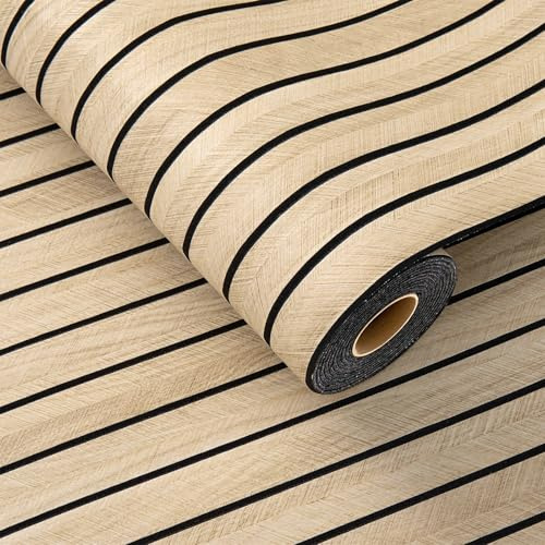 GS002 - Panneaux acoustiques autocollants - Panneaux muraux en bois - 300 x 40 cm - Aspect bois - Décoration murale 3D - Panneau d'insonorisation en placage de bois - Panneaux de plafond - Panneaux