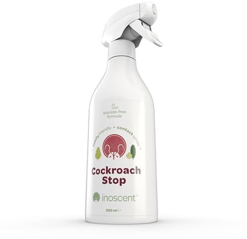 Inoscent Stop Cucarachas – Spray de Acción Mecánica 500ml | Sin Pesticidas ni Biocidas | Seguro para Cocinas y Baños | Fórmula No Tóxica