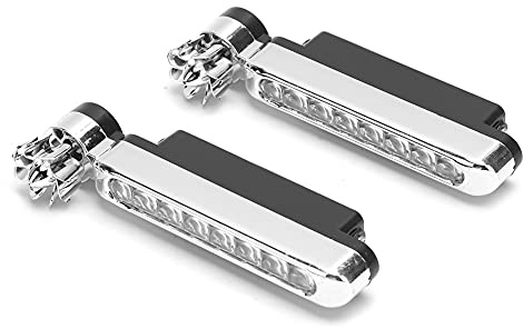Luces de circulación diurna LED, 2 uds 8 LED, luz de circulación diurna alimentada por energía eólica universal para coche, accesorio de lámpara auxiliar