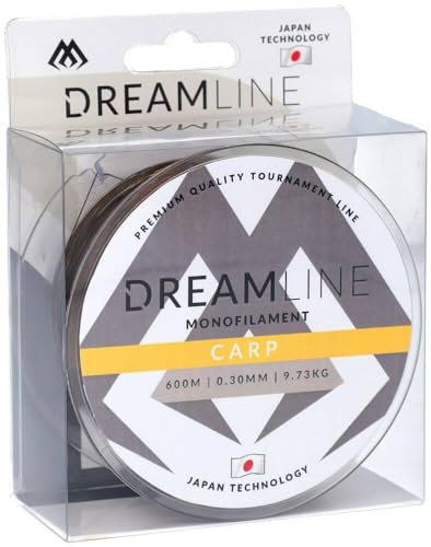 Mikado Karpfenschnur DREAMLINE CARP 0,30mm-0,40mm / 600m Angelschnur Feederschnur Monofil TOP (0,35mm/12,04kg/600m)
