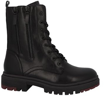 Tom Tailor Damen 4295503 Halblange Stiefel, Black, 38 EU