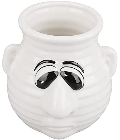 Lwuey Egg Yolk Separator, Ceramic Egg White Filtering Pot Kitchen Tool Running Nose Design Dishwasher Safe Baking Cooking Home Use Baker Filter Divider Gadget Extractor Holder Storage Strainer