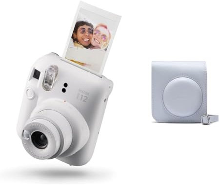 instax mini 12 camera, CLAY WHITE & mini 12 camera case, Clay White