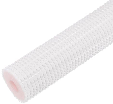 PATIKIL Tubo de Aislamiento de Tubería de 9mm ID x 10mm Grosor x 1.8m Tubo de Espuma Aislante Antideslizante para Aire Acondicionado Y Tuberías de Agua Blanco Rosa