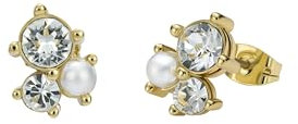 Ted Baker Joyaa Jewel Cluster Stud Earrings For Women (Gold/Pearl)