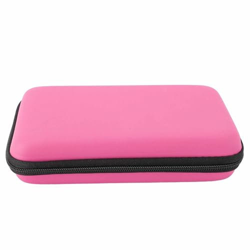 Yanmis Tragetasche für Spielkonsolen, Tragbare Hartschalen-Reiseschutzhülle für New 3DS XL, für New 2DS XL, für New 3DS XL, für 3DS XL, für 3DS LL mit Innentasche für 8 Spielsteckplätze