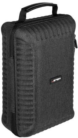 JSVER Tasche Kompatibel mit Meta Quest 3/3S,Tragetasche für Meta Quest 3 und Offiziell Elite Strap(Nur),VR Headset Case für Gamepad Controller und Zubehör-Schwarz