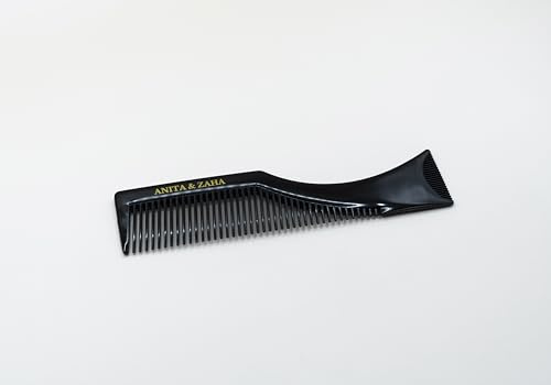 Peigne Barbe et Moustache en Acétate de Cellulose, Fabrication Française, Compact, pour Démêlage et Coiffage