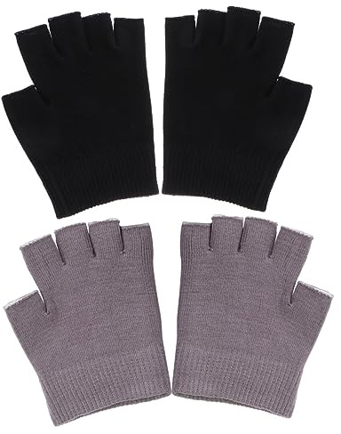 minkissy 2 Pairs Half Finger Moisturizing Gloves Winter Texting Gloves Moisturizing Repair Gloves Fingerless Gloves Fingerless Moisturizing Gloves Apparel Plant Essential Oil Miss Simple