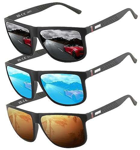 Perfectmiaoxuan Polarized sunglasses for men/women; Vintage/classic/elegant light frame; HD pilot lenses; Golf/driving/fishing/travel Eyewear