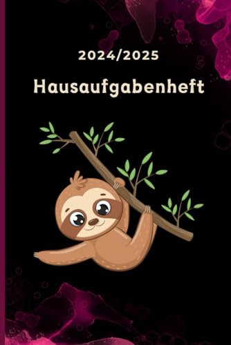 Hausaufgabenheft 2024/2025: für faule DIN A5| 1 Woche 2 Seiten| 110 Seiten