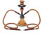 PENGSHAO Cachimba narguile, Juego de narguile de 2 mangueras, Juego de narguile, Cuenco sin tazón, diseño de Vidrio de Silicona, Sistema de gestión térmica, Estilo Embudo de tazón