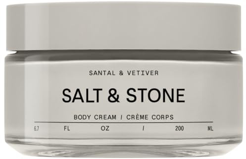 Salt & Stone Body Cream for Dry Skin Women & Men Santal & Vetiver 6.7 fl oz