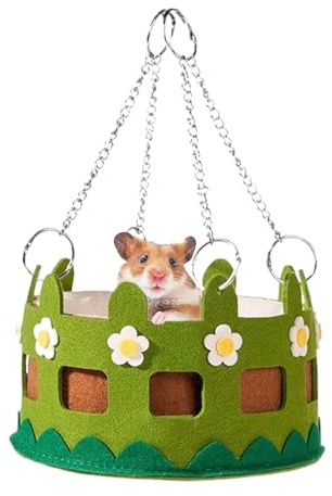 Raypontia Hamaca para Hurones,Jaula Suave para Cobayas | Hamaca para Dormir Mascotas Pequeñas Cobayas Hámster Chinchilla,Ejercicio de Escalada para Alivio del