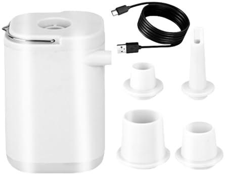 Pompe à Air Portable – 2.76 Inch Gonfleur éLectrique Compact | Pompe À Air Portable Pour Gonflables – Dispositif Multifonction Avec Batterie Intégrée Et Lumière Pour Gonfler Matelas Ballons Kayak