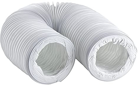 125mm / 1m Tuyau de Évacuation pour Climatisation, Sèche-linge, Hotte - Tuyau Flexible en PVC