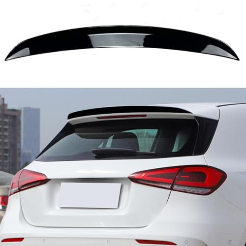 ZXYHBHD Kompatibel mit Mercedes-Benz A-Class W177 A180 A200 A220 A35 2018+, Auto-Heckscheiben-Dachspoiler, Auto-Karosserie-Kit, Sport-Styling,Gloss Black
