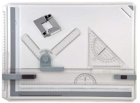 A3 Zeichenbrett 51×37cm Zeichenplatte mit Schiebelineal T-Quadrat Zubehör