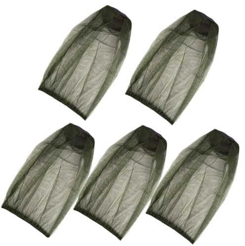 LOORGVEL 5pezzi Cappello Professionale Rete Cappello da Apicoltore Comodo per Testa da Pesca e Resistente all Usura Accessorio Riutilizzabile per Apicoltori