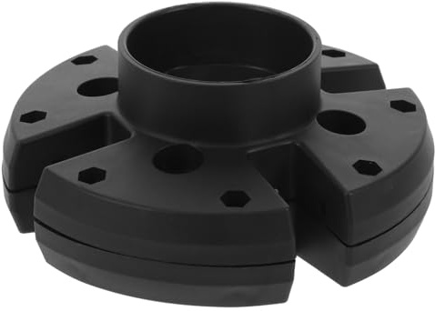 IWOWHERO Accessoire de Fixation Parasol Extérieur Base de Parasol Patio avec Réglage par Bouton Double Tête et Romain Montage Rapide pour Jardin Plage