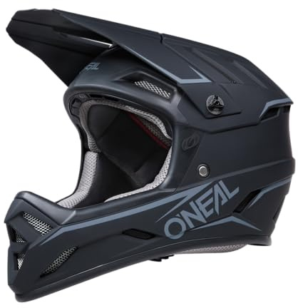 O'NEAL | Mountainbike-Helm | MTB Downhill | Nach Robustes ABS, Ventilationsöffnungen für Luftstrom & Kühlung, ABS Außenschale | Backflip Helmet Solid | Erwachsene | Schwarz | Größe XL