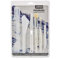 Pebeo Set 11 Accessori Pouring Experiences-2 Coltelli da Pittore, 2 Pennelli, 1 Utensile per Marmorizzare, 1 Spatole e 5 Pipette, Acrilico
