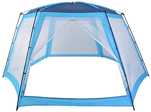 Festnight Pool Tent Fabric Round Pool Dome Cover Tent for Swimming Pools and Hot Tubs Home & Garden With Pool Tent with Removable Sides Dome Event Shelter for Camping 660x580x250 cm Blue