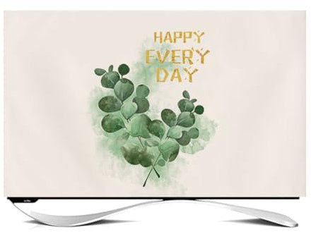 LDLCYCN L,28in, TV-Schutzabdeckung Mit Muster Staubdichter Bildschirm Kratzschutz TV-Abdeckung Display Schutzabdeckung Für LCD/LED TV Wohnzimmer Dekoration Abdeckung Waschbar