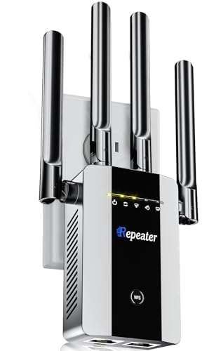 2026 New WiFi Extender Signal Booster for Home, 17k+sq.ft Long Range WiFi Repeater Wireless Routers Signal Amplifier, Mesh WiFi 15X Faster Access Point with Ethernet Port, 5 Working Modes