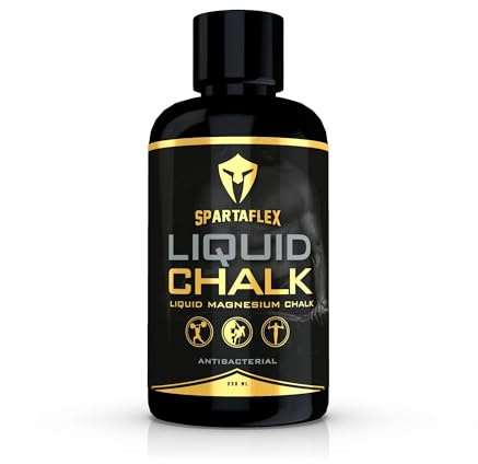 SpartaFlex 250ml Pro Liquid Chalk for Weightlifting Chalk, Rock Climbing, Gymnastics, Lifting Chalk, Hand Chalk for Weight Lifting, Gym Chalk for Powerlifting, Liquid Grip Liquid Chalk Climbing