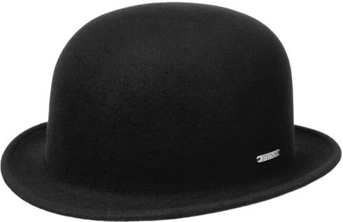 Stetson Chapeau Melon en Laine Classic Uni Femme/Homme - de Feutre Printemps-ete Hiver - L (58-59 cm) Noir
