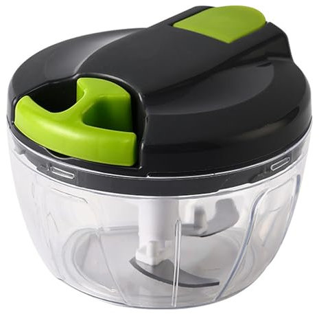 Multi-Function Manual Food Chopper,Manual Food Processor Vegetable Chopper, Portable Hand Pull String Garlic Mincer Onion Cutter for Veggies, Ginger, Fruits, Nuts,etc.Wonderful for Kitchen(520ml)