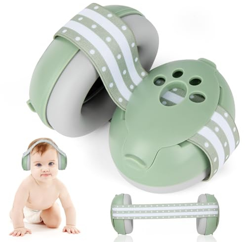 SIMYING Baby Gehörschutz fur Babys bis 36 Monate -25dB-Baby Larmschutz Kopfhörer verhindert Gehorschaden undverbessert den Schlaf unterwegs - Hochwertige Lärmschutz Kopfhörer