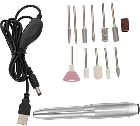 MOTHNUR Máquina Pulidora De Uñas Eléctrica Portátil Usb 1 Unidad Tamaño Bolígrafo Para Manicura y Pedicura Profesional Hombres y Mujeres Uso Doméstico y Salón