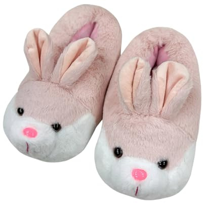 Generisch Zapatillas de estar por casa para mujer, zapatillas cálidas para mujer, zapatos planos de fieltro, zapatillas de cabaña para hombre, divertidas, cerradas, Rosa claro., Talla única