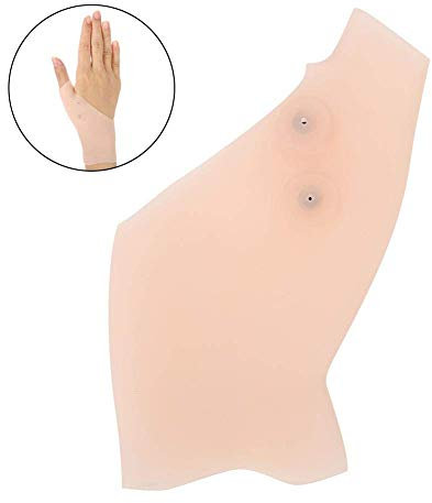 TMISHION Daumen-Stützhandschuh, Magnettherapie-Gel-Puppe, Silikon, Daumen mit Hilfe Handschuh, Handgelenk, Arthritis, Kompressionsschmerzen (Hautton)