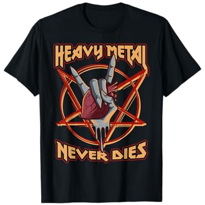 99 Gifts Heavy Metal Punk Rock Musica Hard Rock Maglietta Unisex Adulti Nero T-Shirt Maglione Manica Corta Small