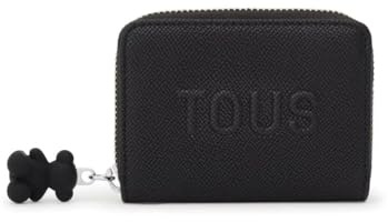 Tous Monedero Negro, para Mujer, Medidas 8 x 11 x 3 cm, Colección Tous La Rue New