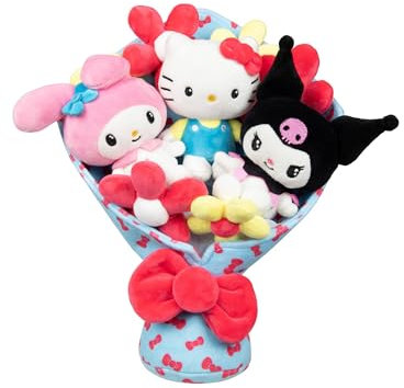 Hello Kitty and Friends - 12-inch Plush Celebration Bouquet - 9 Plush Included - Officially Licensed Sanrio Product from Jazwares