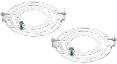 PATIKIL Kit de Soporte de Montaje Universal para Luminaria de 110 mm (4.33 Pulgadas), 2 Juegos de Barra Transversal de Luz y Placa Redonda de Techo para Luz de Pared