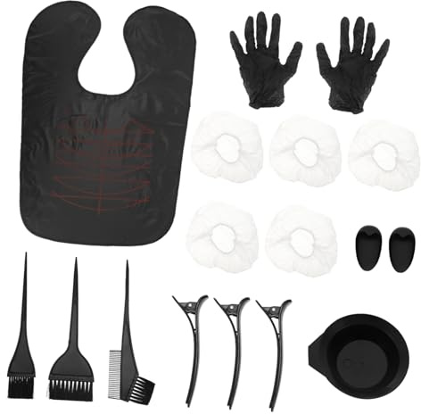 Healeved Kit Completo Para Teñir El Cabello Incluye Herramientas Pincel y Accesorios Para Peluquería Para Coloración Del Cabello y Uso Salón