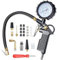 Riisoyu Numérique Manomètre Pression Pneu, 220 PSI Haute Précis Multifonctionnel Jauge de Pression des Pneus Numérique avec 24 Accessoires Pistolet de Gonflage de Pneu Portable pour Voiture Moto Vélo