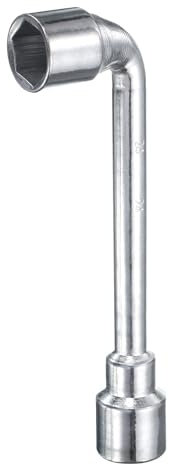 QUARKZMAN Llave de Vaso Hexagonal en Forma de L de 24 mm de Acero 45# de Doble Extremo Métrico de 6 Puntos para Reparaciones Generales, Tuberías, Mantenimiento de Bicicletas y Automóviles
