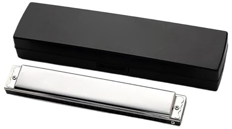Mundharmonika Tremolo-Mundharmonika 24 Löcher, Mundharmonika Oder Anfänger-Tonart C/#C/D/#D/E/F/#F/G/#G/A/#A/B, Mit Box(#G tone)