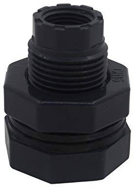 Pasamuros u pvc para tubo 20 25 32 40 50 63 75 90 110mm adaptador conector racor salida deposito agua roscado manguitos (1-1/2 inch rosca DN40 - OD50mm)