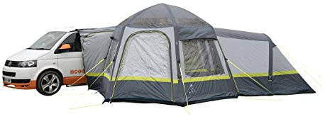 OLPRO Hive Breeze Inflatable Campervan Awning, 3.3m x 3.3m with a 2m x 2m 2 berth attached sleeping pod, sewn in groundsheet, driveaway awning, camping, freestanding, vehicles 190cm-250cm